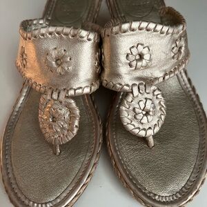 New Jack Rogers gold wedges